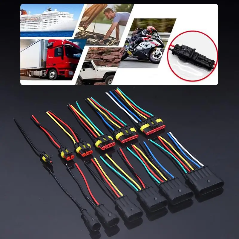 1/2/3/4/5/6 Pin Way Electrical Wire Connector, 18AWG Male Female Plug Socket, Quick Disconnect Wire Connectors For Car, Truck