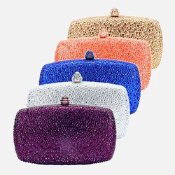 2024 latest luxury crystal evening bag diamond clutch bag rhinestone bag ladies wedding party christmas gift stone dinner bag