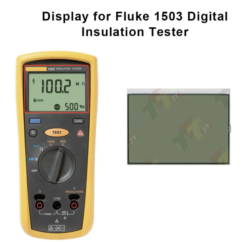 Wyświetlacz LCD do cyfrowego tester izolacji Fluke 1503 1507 1508.