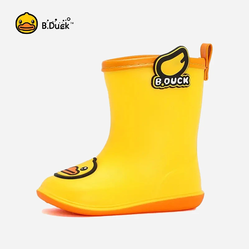 B.Duck Kids Rain Boots for Boys Girls Waterproof Toddler Cartoon Garden Boots