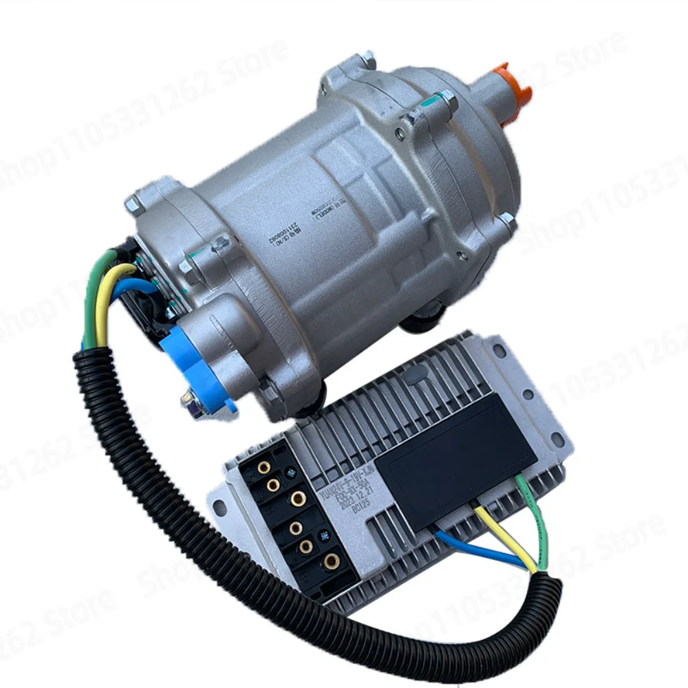 Parking Electric New Energy Vehicle AC Compressor Variable Frequency Scroll Refrigeration Modification 12V 24V 48V New