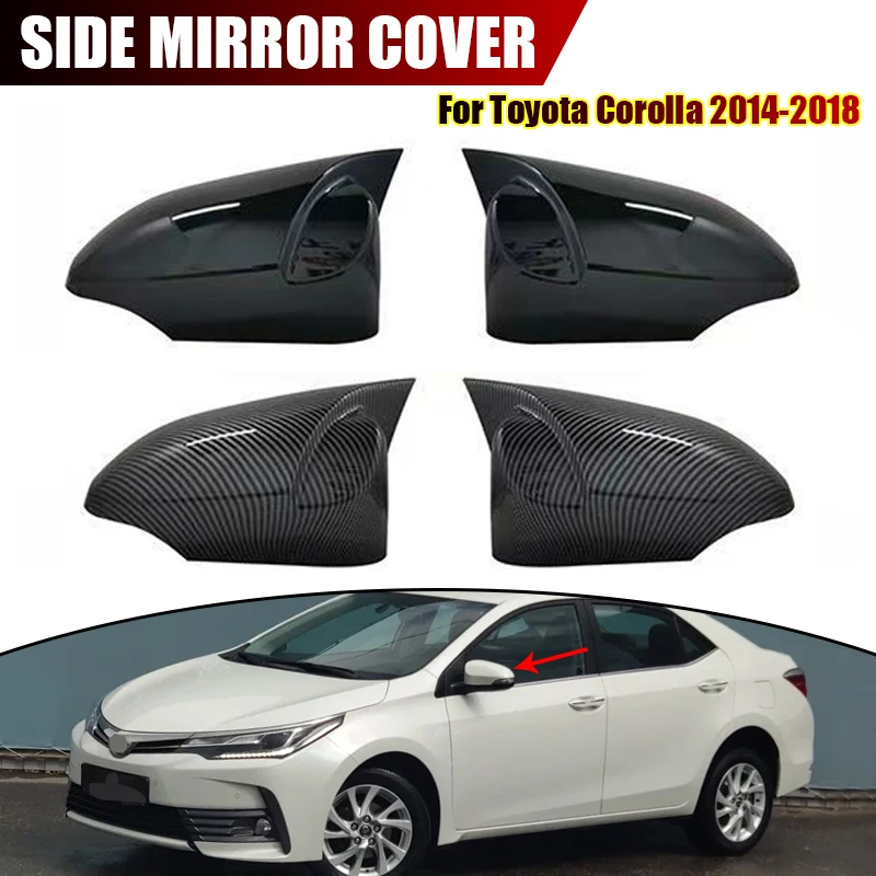 

Для Toyota Corolla Camry 2014-2018 автомобильное боковое зеркало, чехол с клейкой подкладкой, внешнее украшение