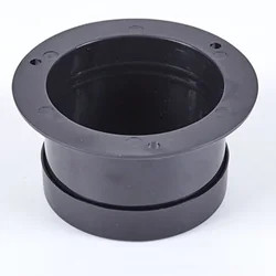 Flange Connection Straight Pipe Wall-mounted 1PC 75mm ABS Air-Ducting Connection Corrosion Resistance Brandnew