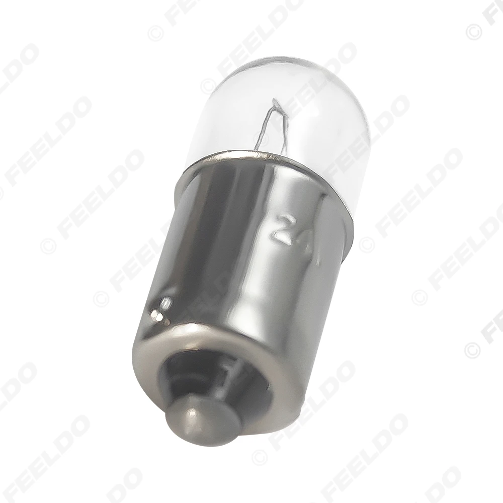10pcs DC24V Car Light Auot Ba9s W6W 1895 57 T4W 182 Convex Car Tail Bulb Auto Indicator Halogen Lamp