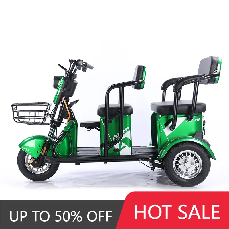 QQW 2024 High Quality Central Asia Electric Tricycle 500W 800W 1000W 60V 72V 3 Speed Digital Intelligent Electronic Function Int