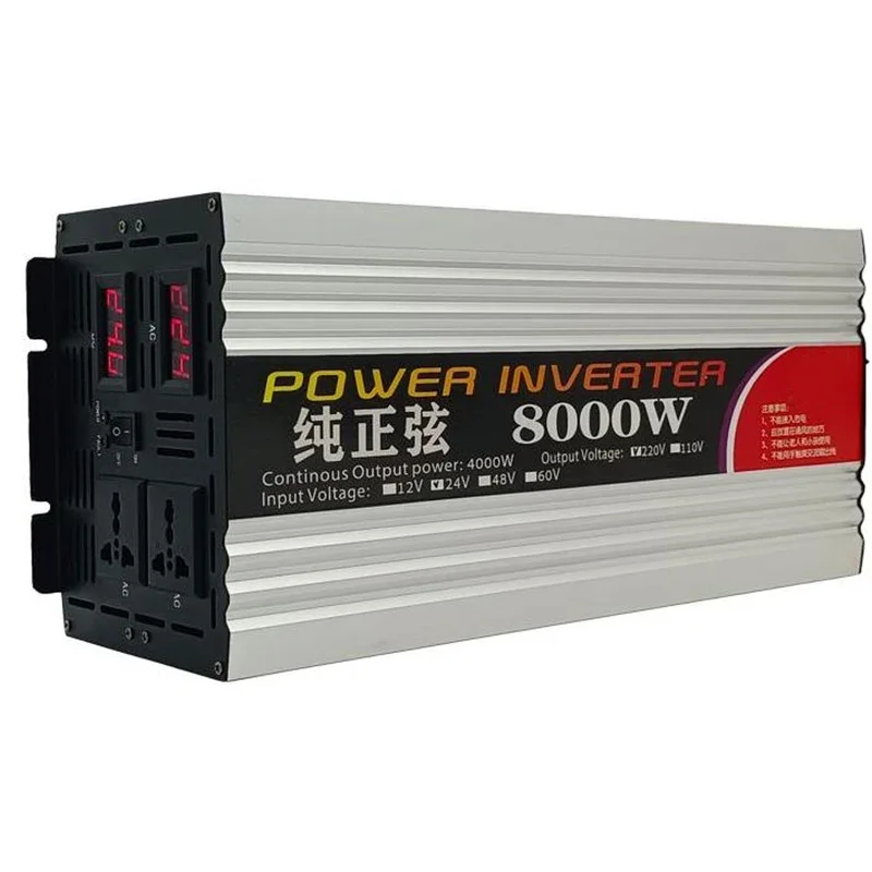 12V 24V 48V 60V to 110V 220V Prue Sine Wave Power Inverter intelligent 3000W 4000W 5000W 6000W 8000W DC to AC Power Inverter