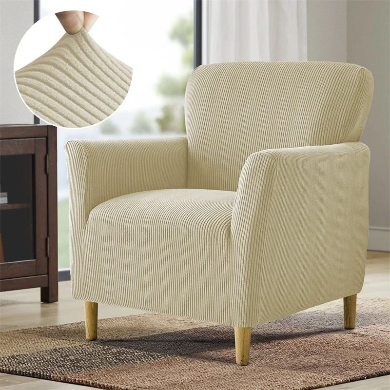 1PC Jacquard Stretch Stuhl Abdeckung Einfarbig Wanne Sessel Abdeckung Einzigen Sofa Abdeckung Sofa Protector Bar Zähler Hause Dekoration