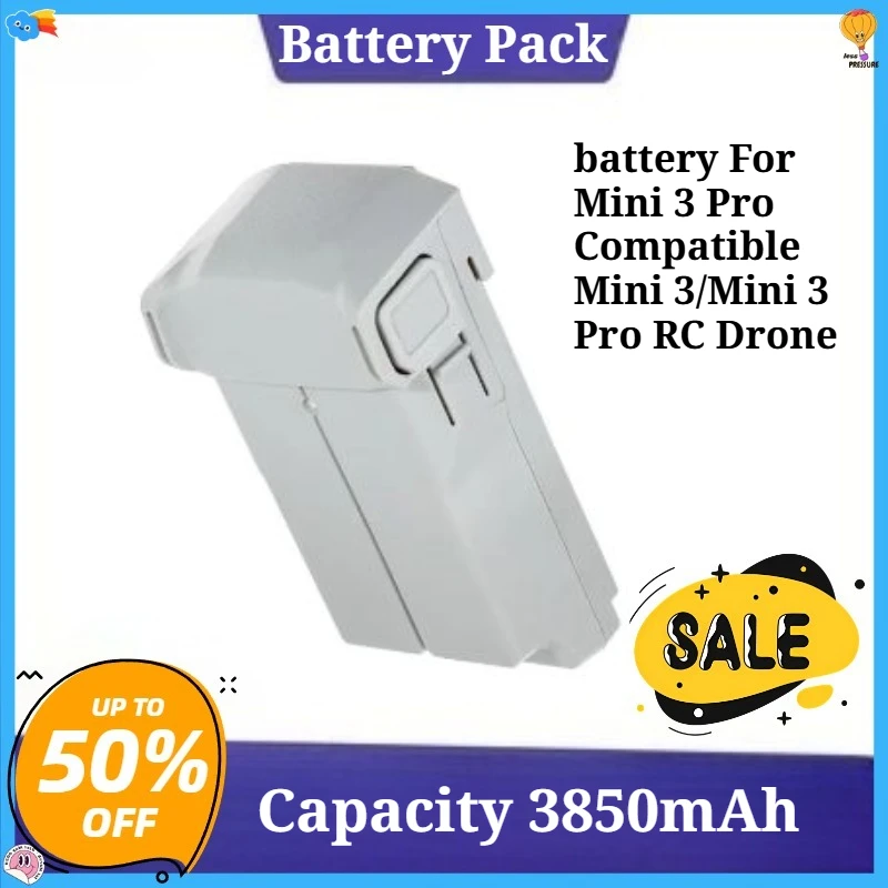 

Capacity 3850mAh battery For Mini 3 Pro Compatible Mini 3/Mini 3 Pro RC Drone Intelligent Flight Accessories Battery Plus