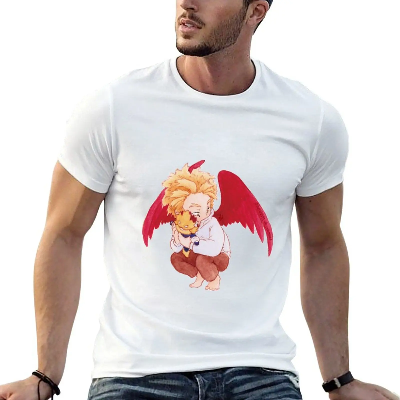 

Baby Hawks and his Endeavor plushie 1 T-Shirt g man t shirts for men man t shirts high quality luxury brand T-Shirt