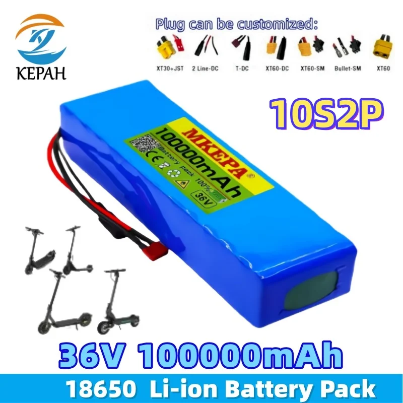

36V 100Ah High-Capacity Battery｜10S2P 42V 800W Electric Scooter Long-Range Riding