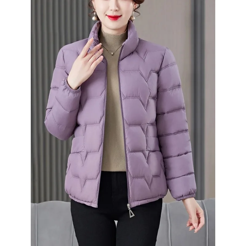 2025 New Ultra-Light Thickened down Jacket Cotton-padded Clothes Women clothes Middle-aged Women Dress Cotton-Padded Coat Win...