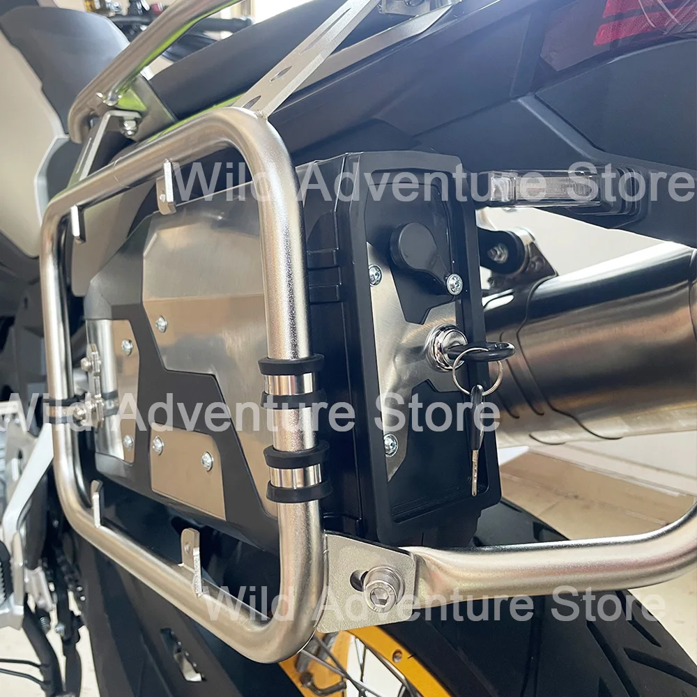 DS900X Motorcycle Decorative Toolbox For VOGE 900 DSX 900 ds900 Tool Box Toolbox Left Side Bracket 4.2 Liters DS900X Accessories