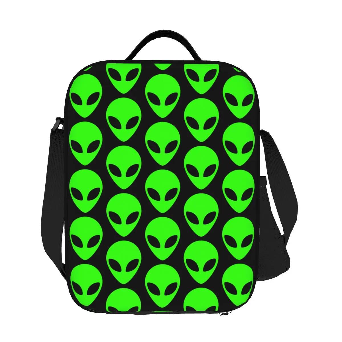 

Custom Space Alien Insulated Lunch Tote Bag for Women Resuable Thermal Cooler Food Lunch Box Work School Travel