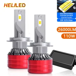 Car Headlight H4 H7 Led 26000LM 110W CANBUS LED Headlight H7 H1 H8 H9 H11 9005 HB3 9006 HB4 6000K Auto Headlamp Fog Light Bulbs