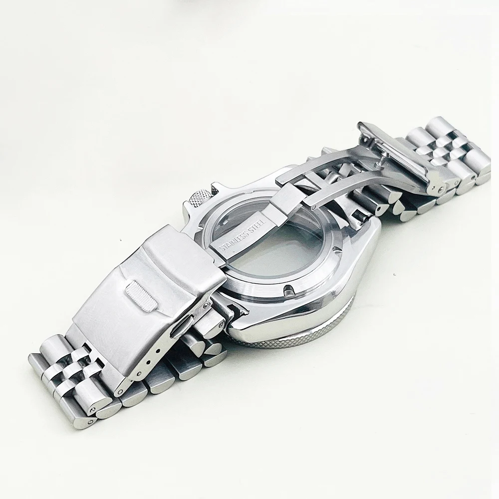 22mm Watchband SKX007 Samurai Watch Strap Fit For SKX007 SRPD SNR025 Samurai Watch Case Deployment Folding Clasp Watch Bracelet