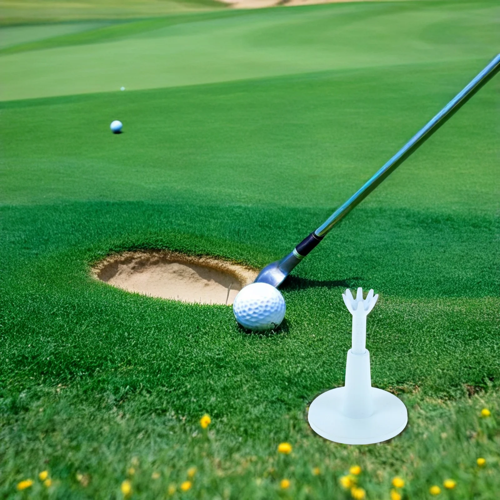 

Adjustable Golf Tee Height Setter Versatile for Quick Easy Setup Ideal for Beginners Professionals Driving Ranges