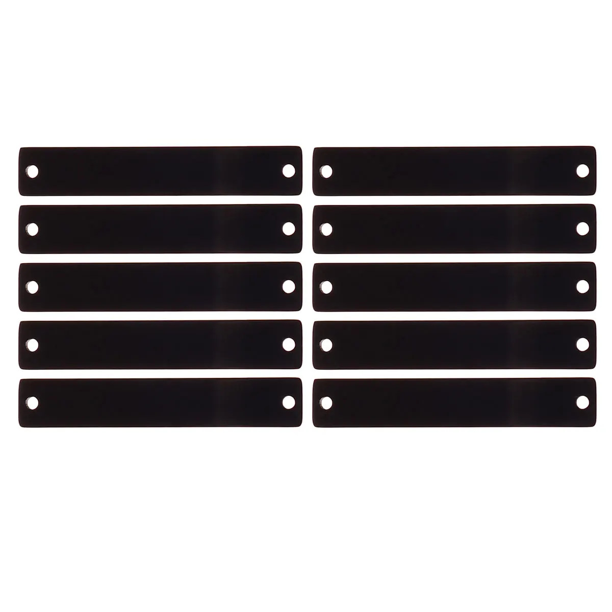

10 Pcs Rectangle Stainless Steel Double Hole Metal Pendants DIY Jewelry Accessories for Necklace Bracelet Earrings