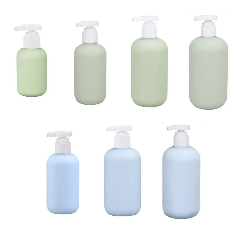 Bouteille de Lotion pour Gel douche, accessoire de voyage, lavage du corps avec pompe blanche, bouteilles distributrices 200ml/300ml/500ml, vert avocat, 1 pièce