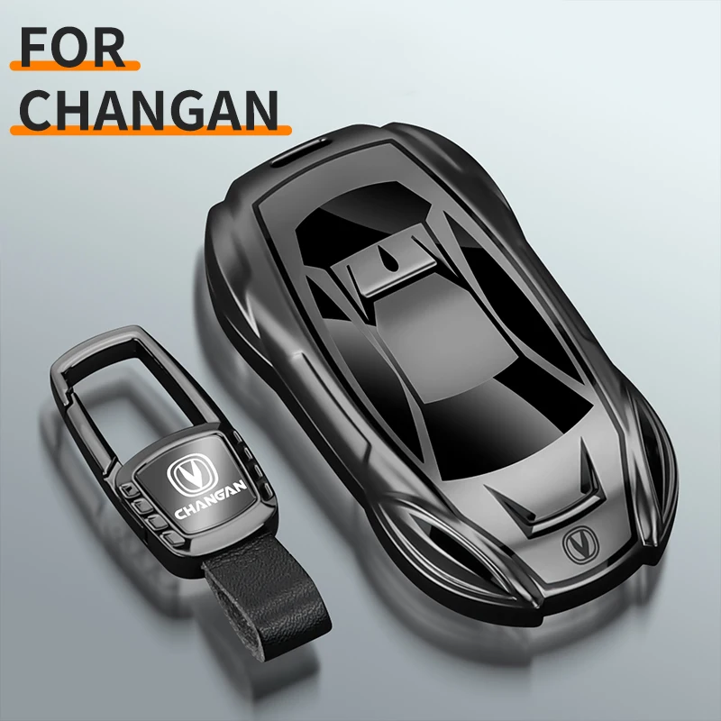 TPU Sports Car-Shaped Key Case Suitable For Changan CS75 PLUS CS55 PLUS UNI-T CS35 MAX Alsvin PLUS UNI-K Key Fob Accessories