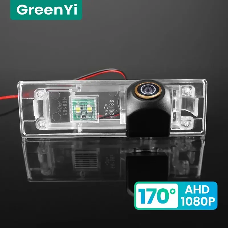 GreenYi 170 ° Caméra de recul de voiture HD 1080P, pour BMW série 1 120i 640i F12 F13 Z4 E89 E81 E87 135i F20 F21, Vision nocturne inversée
