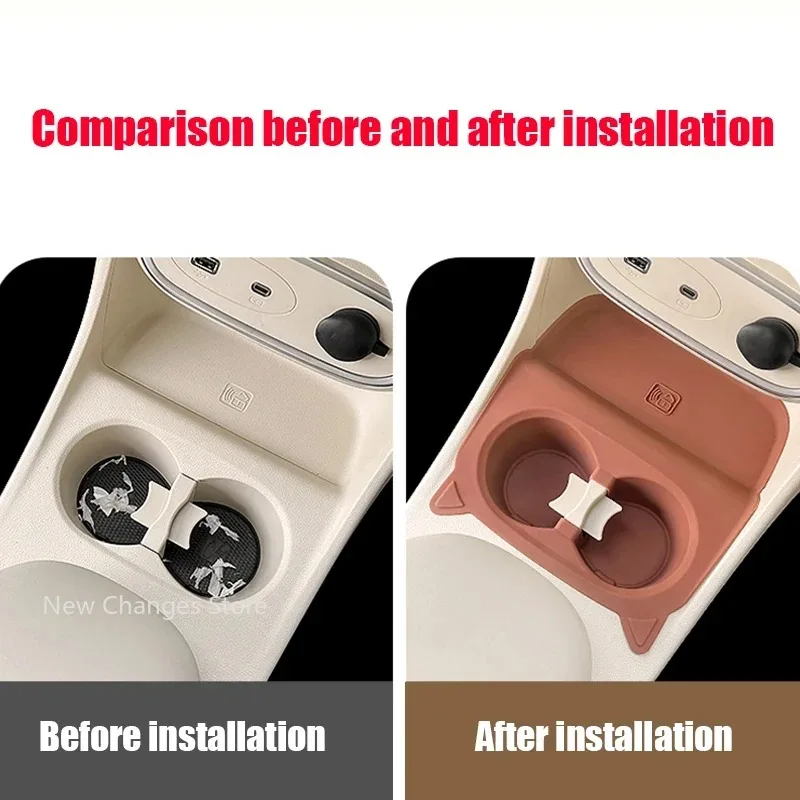 for GWM ORA 03 Funky Cat 2023-2025 Central control silicone storage box water cup box storage box gear shift storage great wall