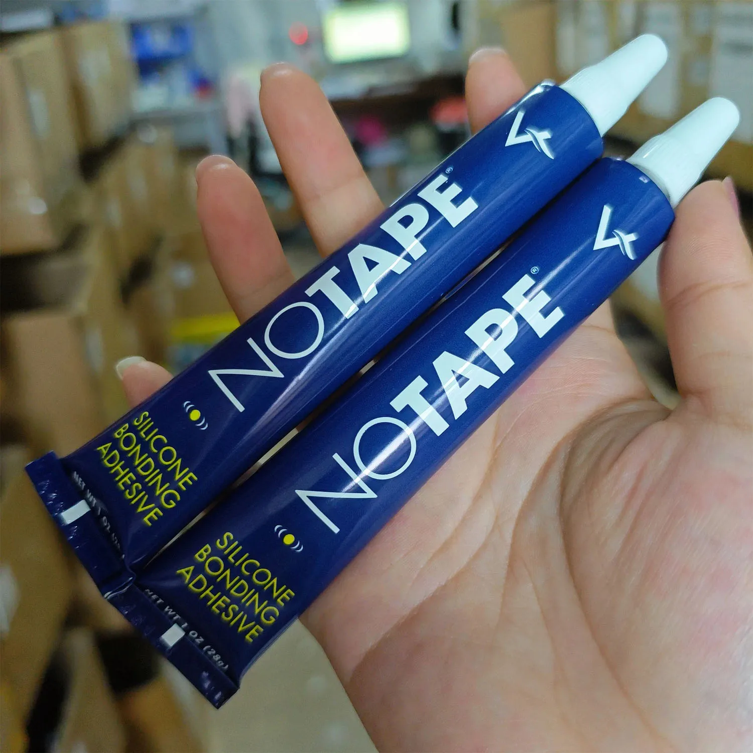 مواد لاصقة من السيليكون مقاومة للماء بدون شريط، غراء احترافي لأنظمة الشعر المستعار الدانتيل للرجال - مواد لاصقة سهلة الاستخدام