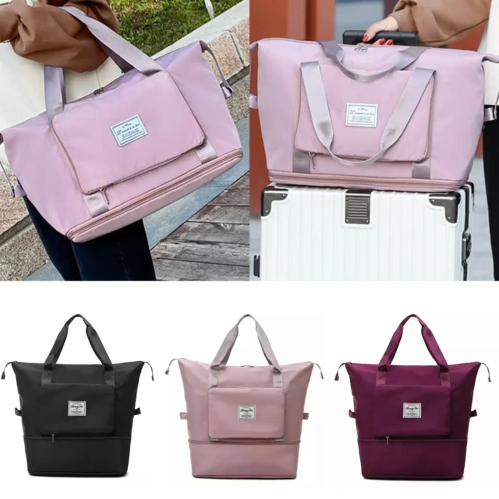 

Suitcase Duffle Bag Large Capacity Travel Multifunctional Travel Luggage Bags Women Folding Travel Bags Waterproof Tote Handbag