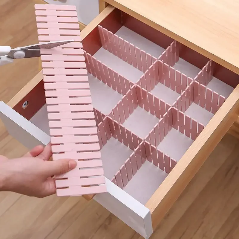 DIY Einstellbare Lagerung Trennwand Kunststoff Schublade Teiler Kombination Trennwand Platzsparende