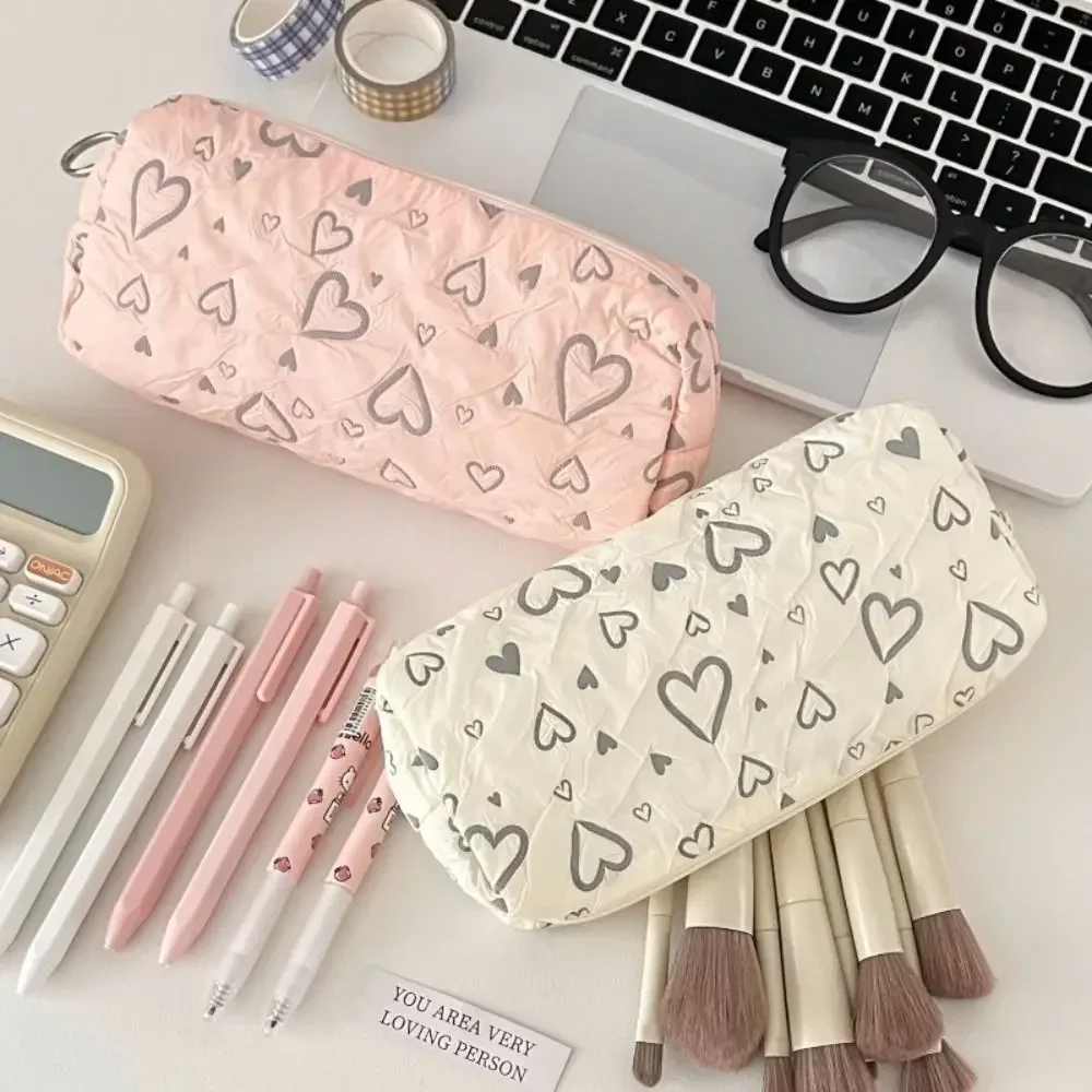 

Multi-function School Pencil Cases Stationery Storage Bag Portable Large-capacity Pen Bag Pencil Case Love Pencil Bag