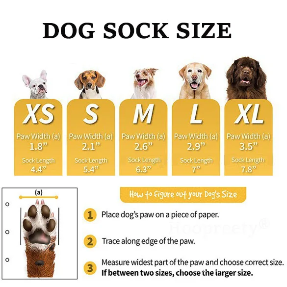 Dog Socks for Small Medium Large Dogs, Indoor Wear Anti-Slip Socks Paw Protector Traction Control Dog Knitted Socks with Rubber