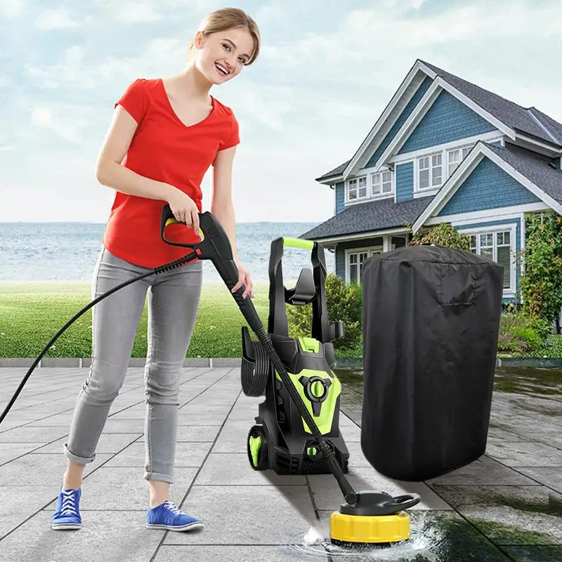 

Крышка для мойки высокого давления 420D Оксфорд Пылезащитные чехлы для мойки высокого давления 17,8X17,8X34,2 дюйма Защитная наружная крышка Мощность