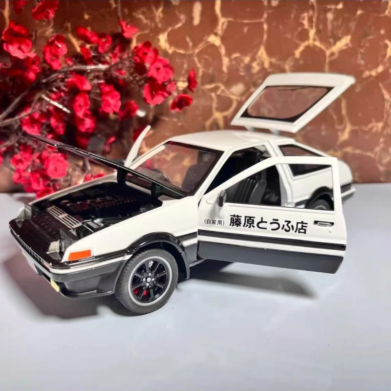 

1:24 Initial D Toyota AE86 Alloy Diecast Car Model Sports Car Toys For Kids Adults Pull Back Vehicles Toy Cars A458