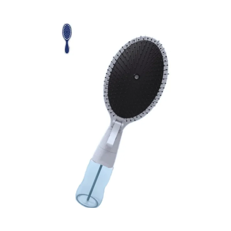 

Customized comb with water bottle by spraying water for hair care