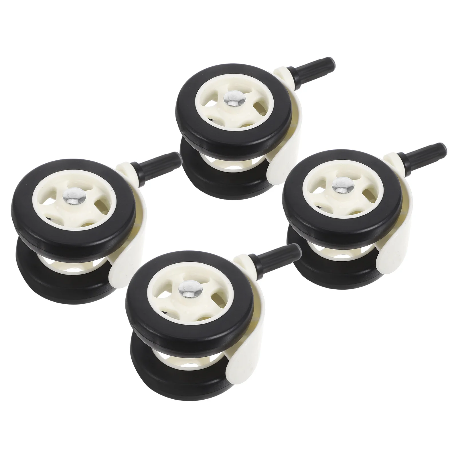 

4Pcs Baby Stroller Wheel Set Silent Universal Swivel Replacement Durable Solid Tires Infant Pram Pushchair Accessories