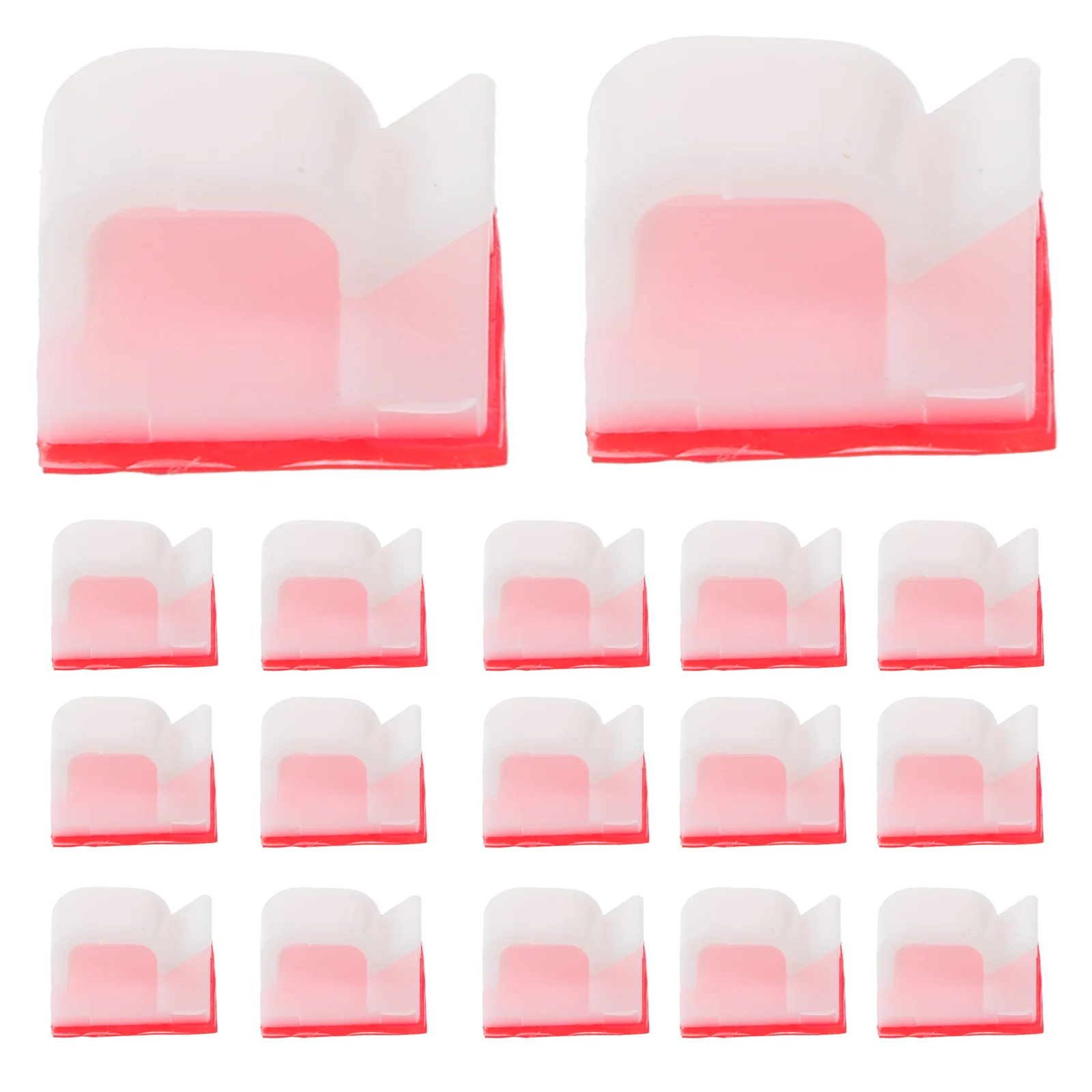 

100 Pcs Desktop Cable Organizer Stick on Clips Wire Clamp Tidy Electric Wires Plastic Adhesive Car Cord Management Holder