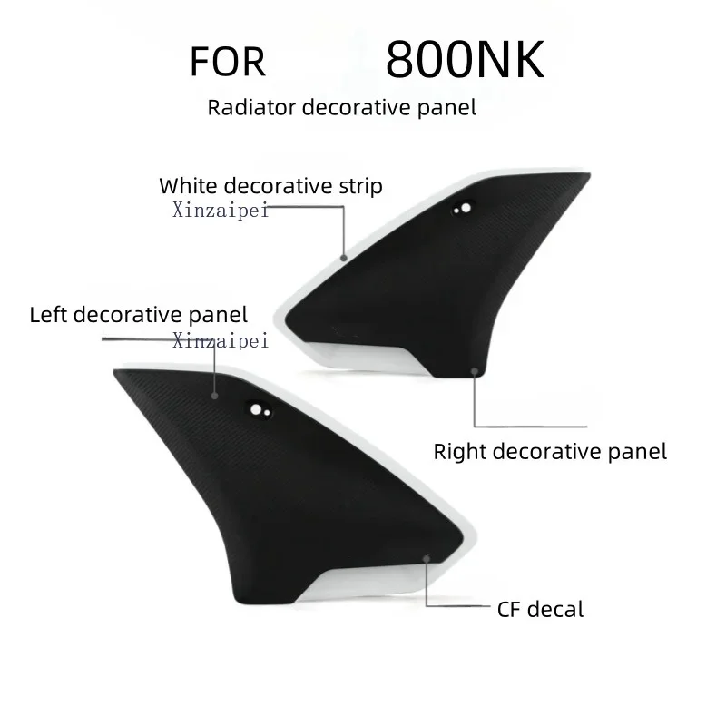 For CFMOTO 800NK NK800 CF800-7 Radiator Protective Panels Decorative Panel Shell Plastic Panel Cover Decorative Strips