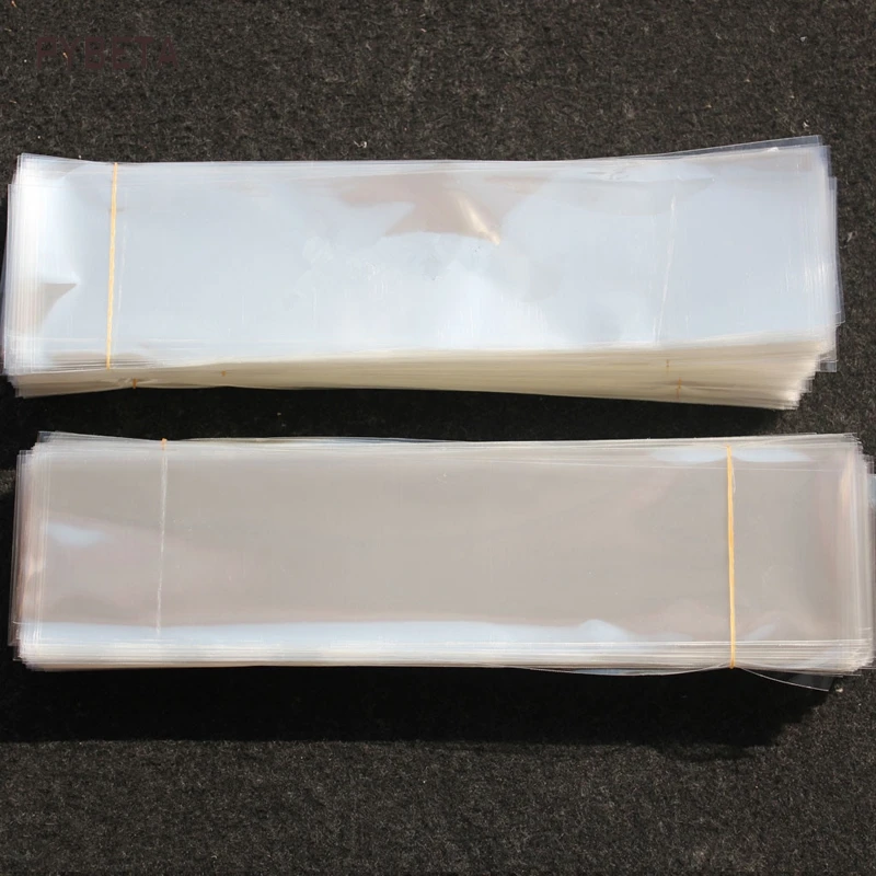 200pcs/lot- width (8cm-9cm)  Top Open OPP Plastic Flat Pocket Clear Transparent Cellophane Bag Candy Tools Toy Gift Packing bags