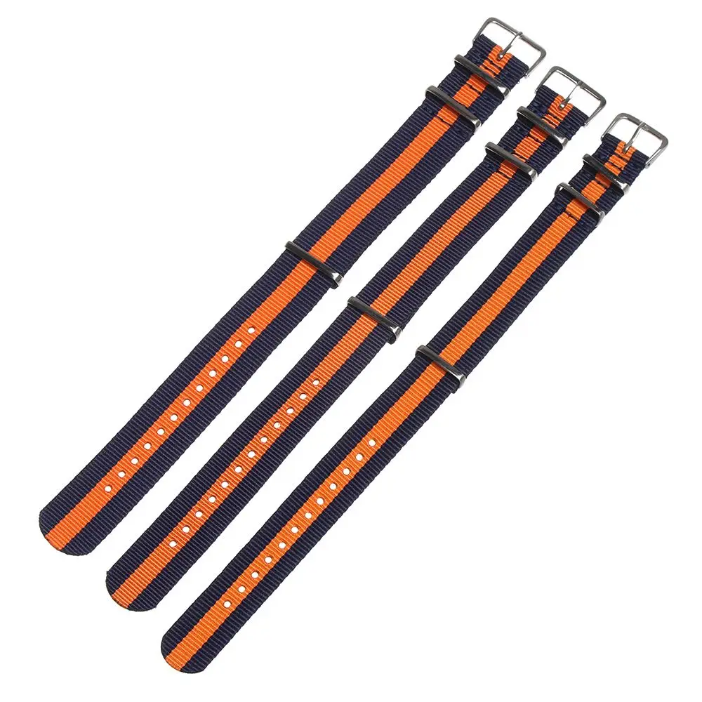 18 20 22 mm Universal Women Man Adjustable Watch Strap Replacement Loop Watchband Nylon Weaving Bracelet