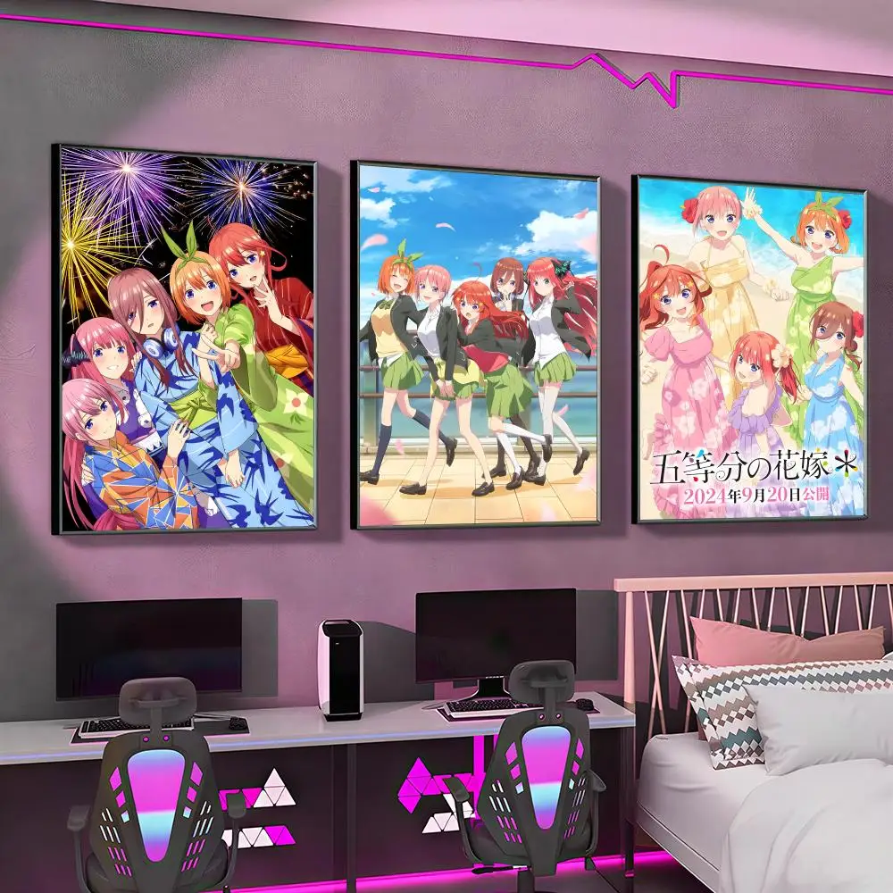 Quintessentials q-Quintuplets Poster Versatile HD Waterproof Wall Art Self-Adhesive Decor for Any Space Ideal Gift