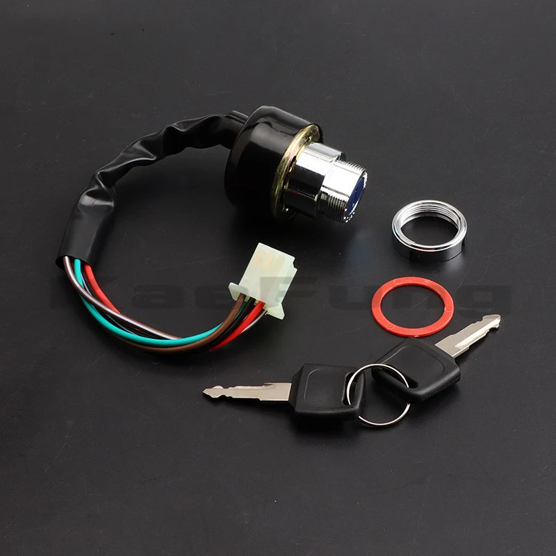 motorcycl pit dirt bike Ignition Switch Key LOCK 6 wire Fits 50cc 70cc 90cc 110cc 125cc Kazuma Meerkat Falcon Roketa Redcat ATV