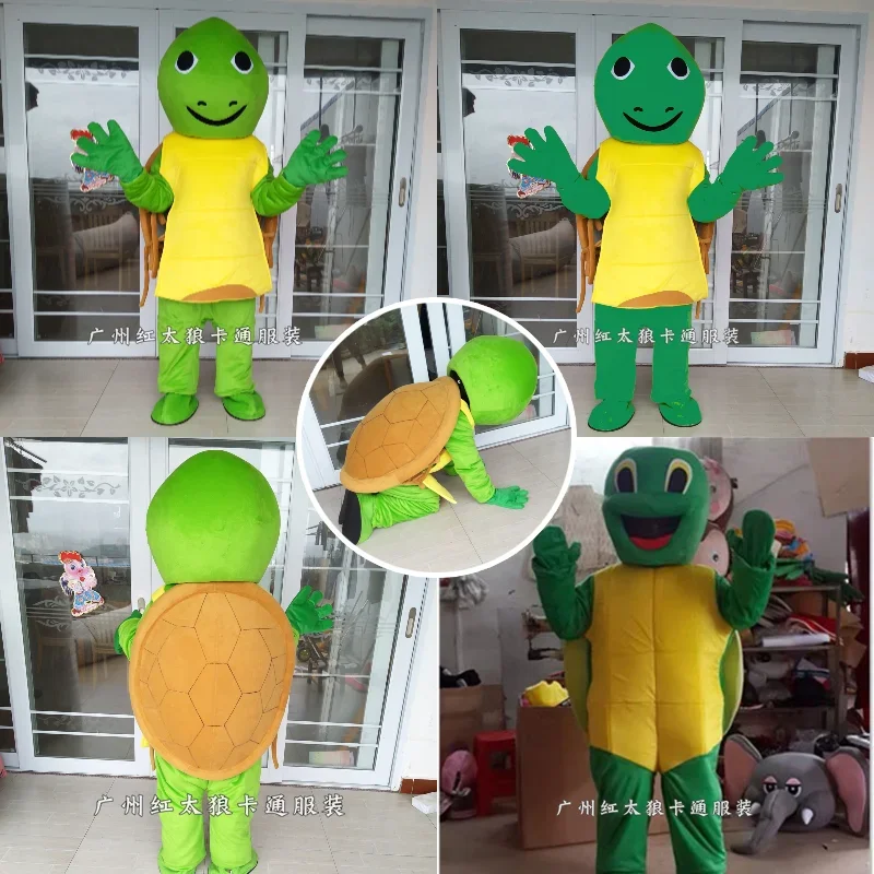 

Tortoise Marine Life Mascot Costume Adult Cartoon Character Outfits Clothing Advertising Carnival Hallowen Cosplay Costume