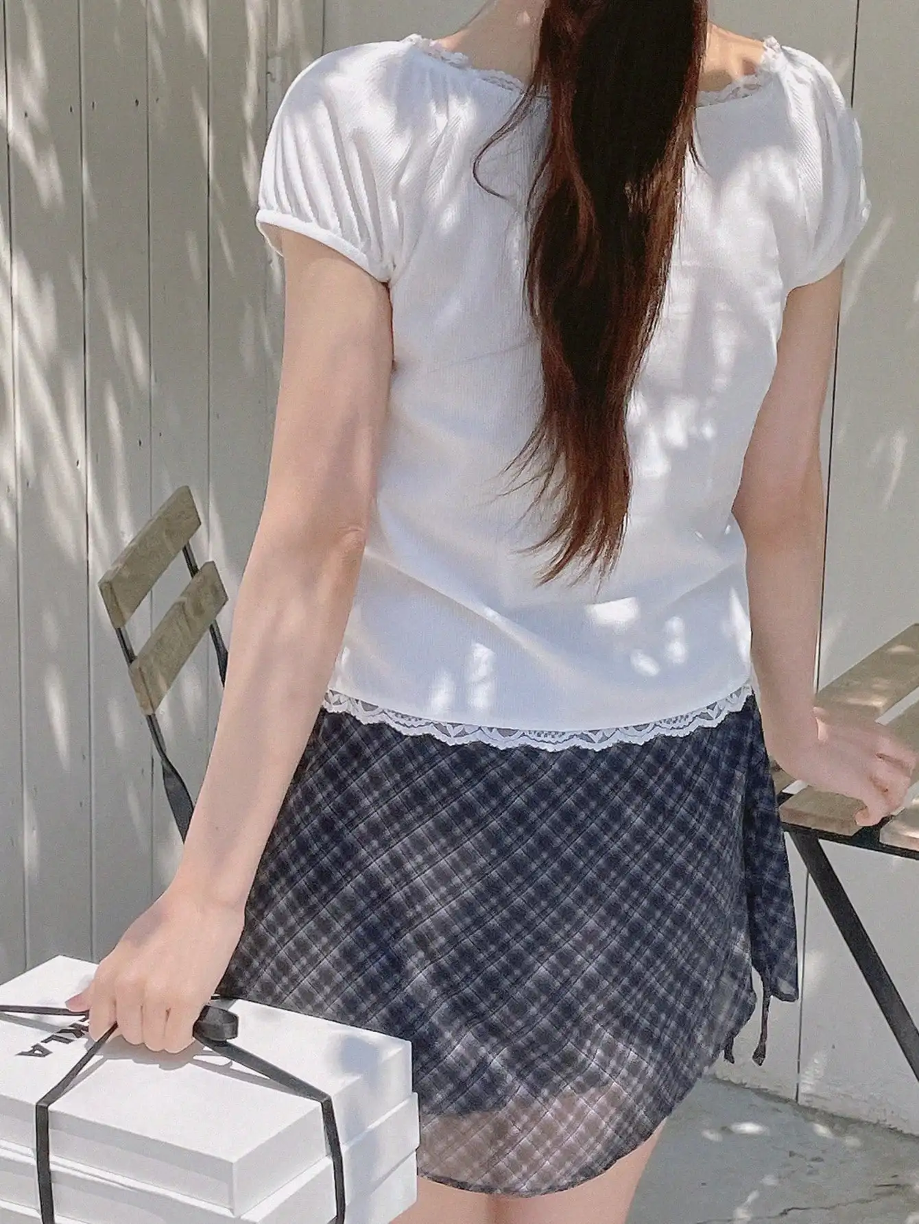 

Женская повседневная футболка с коротким рукавом и кружевной отделкой, элегантный летний топ