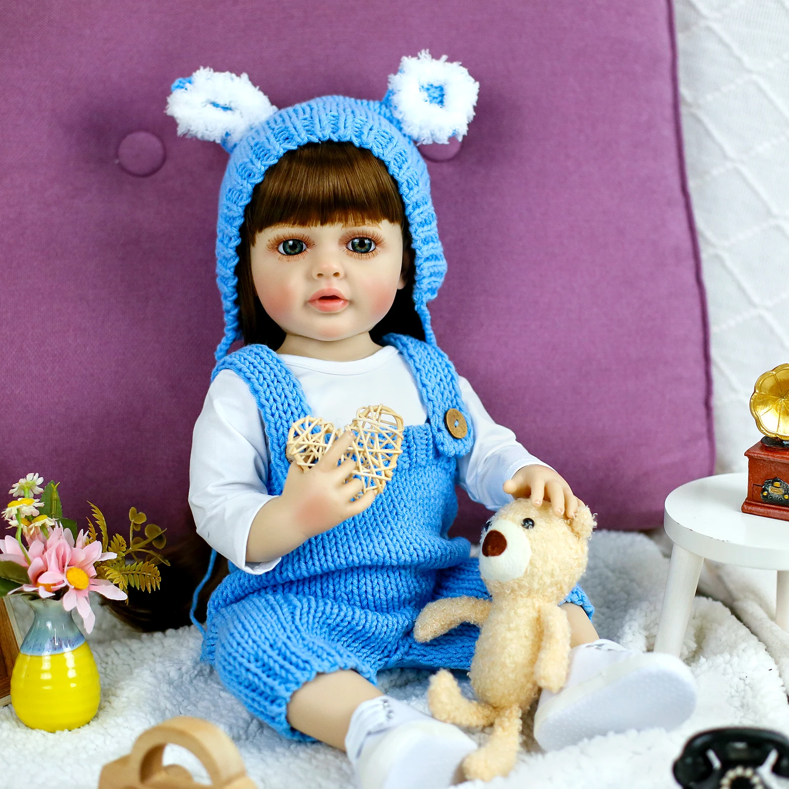 55CM Reborn Pop Meisje Betty Volledige Zachte Siliconen Vinyl Peuter Prinses Levensechte Bebe Babypoppen voor Meisjes Speelgoed Geschenken