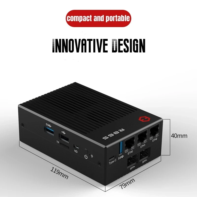 GW R86S T1 T2 T3 T4 Intel Mini PC Host Multi Port 2.5G 10G N6005 N5105 Soft Router Routing
