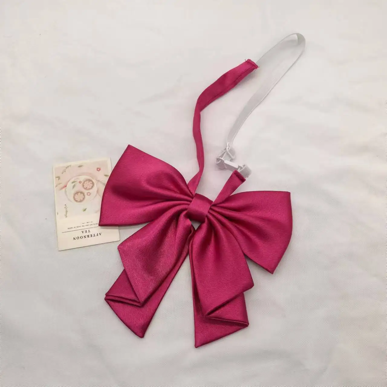 Fashion Solid JK Bowtie Female Red Black Big Bowknot Girl Student Graduation Bachelor Clothing Accessories Women Collar Neckwear