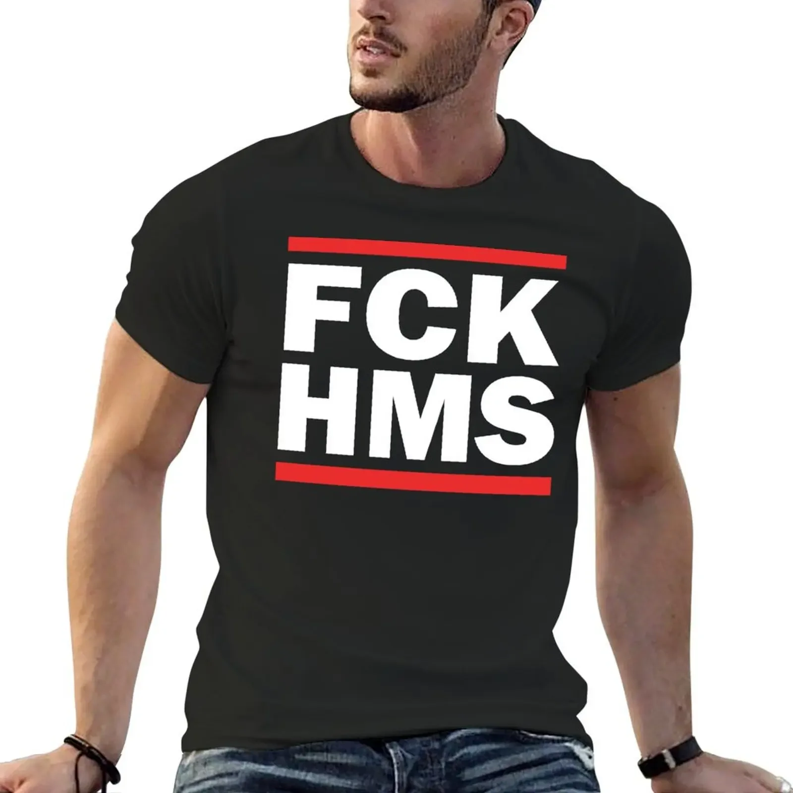 Fck hms T-Shirt Kurzarm T-Shirt wesentliche Herren T-Shirt Monogramm Druck schnell trocknende atmungsaktive Shirt T-Shirt für Männer