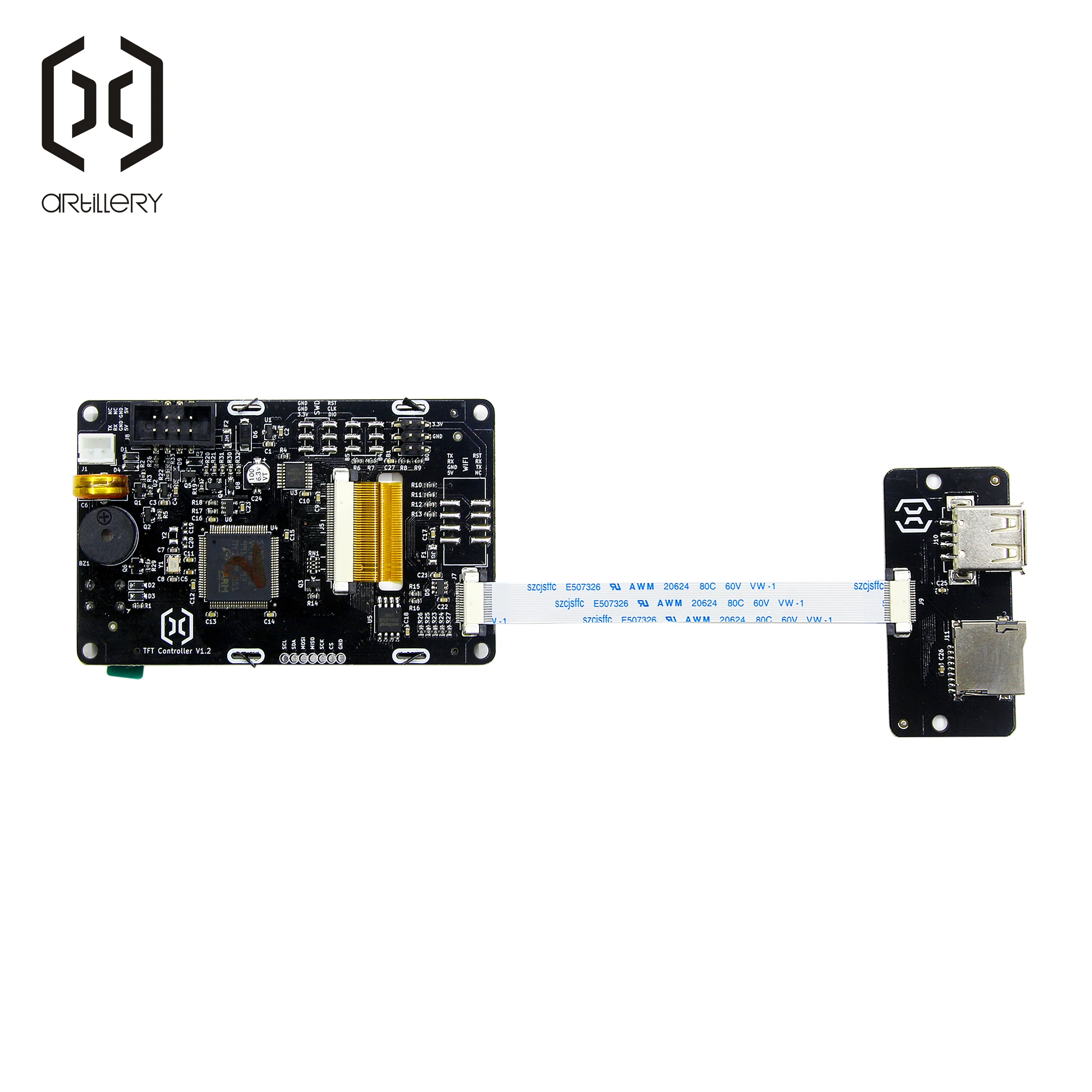 Artillery 3D Printer Sidewinder X2 And Genius Pro LCD Screen And TFT Board Components