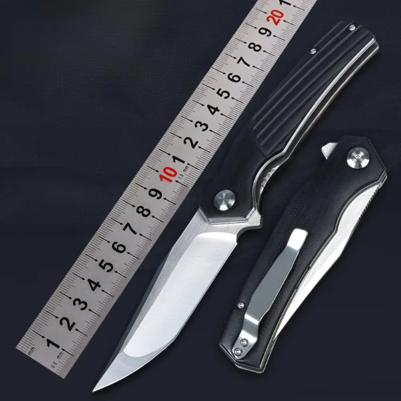 

Self-defense Pocket Camping Outdoor Folding Knife 8CR14MOV Blade G10 Handle Hunting Survival Tactical Fruit Knives EDC Tools