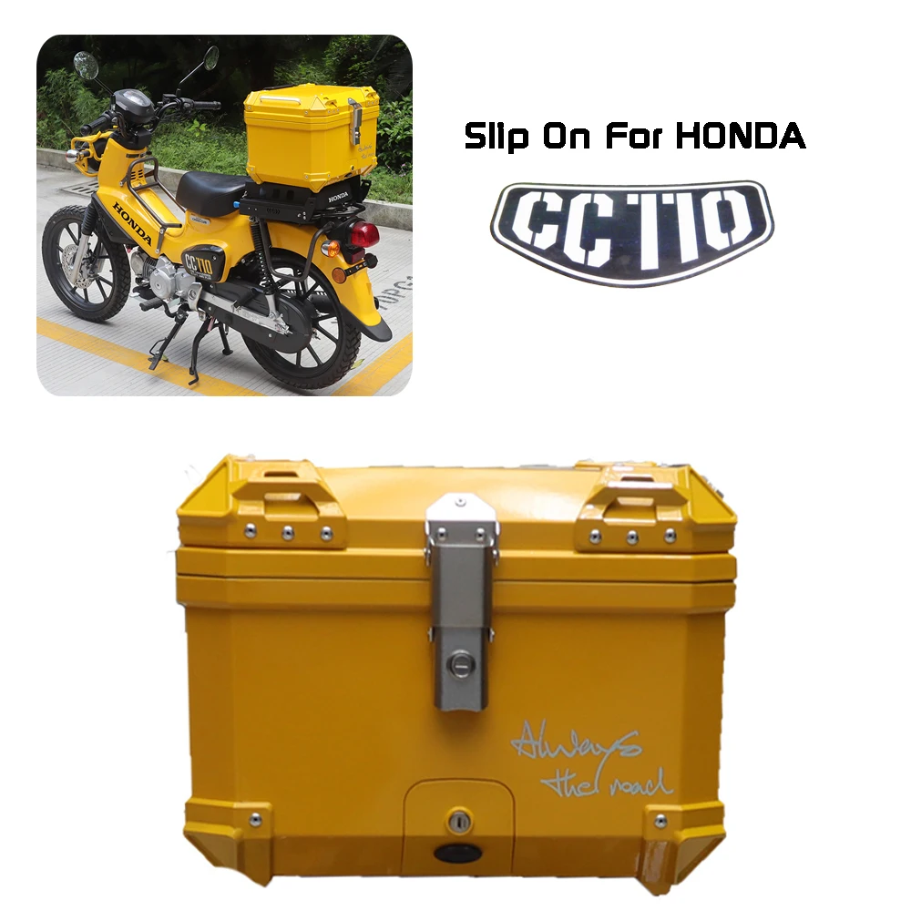 Slip On For Honda Cub CC110 trunk general purpose motorcycle non aluminum alloy trunk modification reserve toolbox