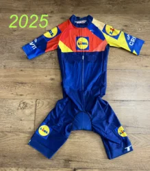 LASER CUT Skinsuit 2025 LIDL Team Bodysuit SHORT Cycling Jersey Bike Clothing Maillot Ropa Ciclismo